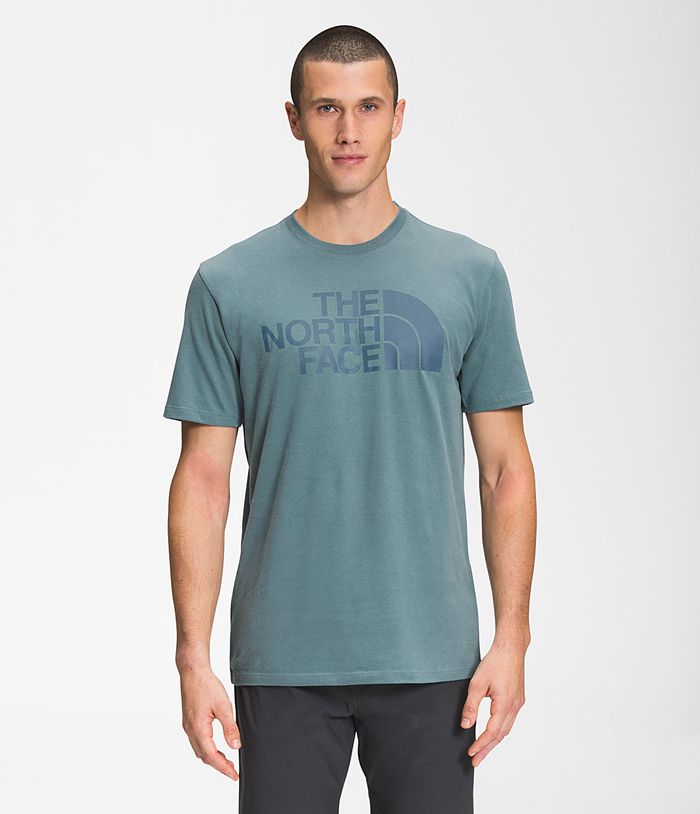 Camiseta The North Face Hombre Azules Manga Corta Half Dome 03925BFSQ